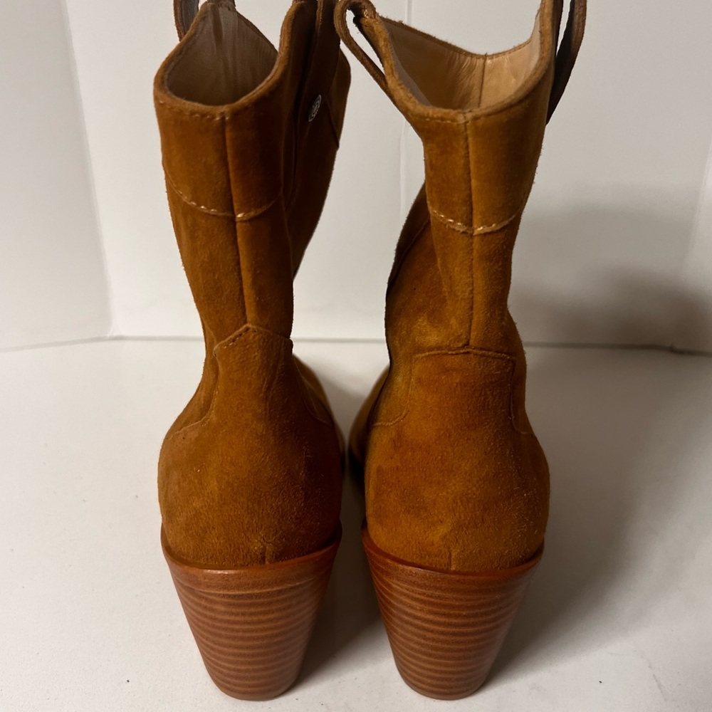 7 For All Mankind Brown Heeled Boots - Picture 7 of 10